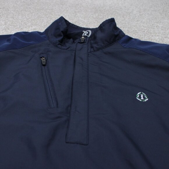 Zero Restriction Tour Series Jacket Mens XL Blue 1/4 Zip Polyester Golf Pullover - Picture 4 of 16